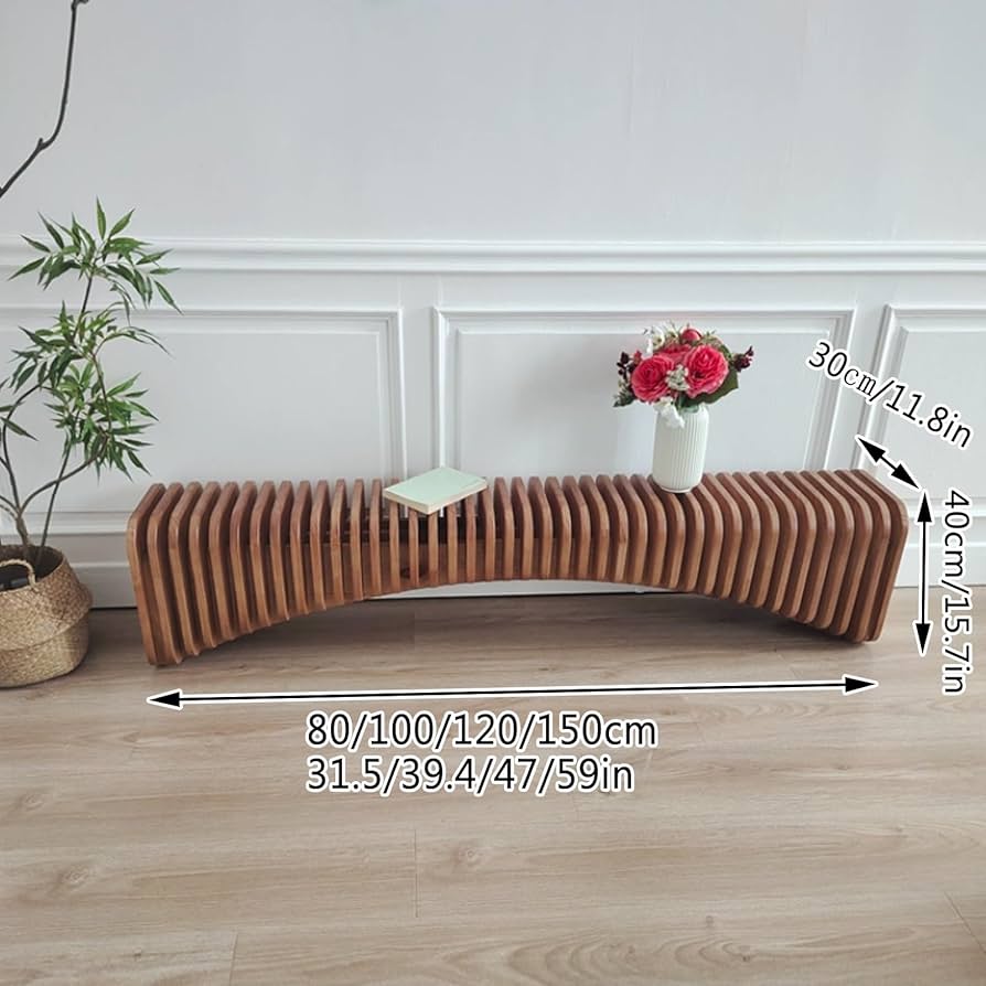 Amazon.co.jp: パイン材の玄関テレビキャビネットベンチ、無垢材